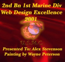 2nd Bn 1st Marine Div Web Design Excellence Award